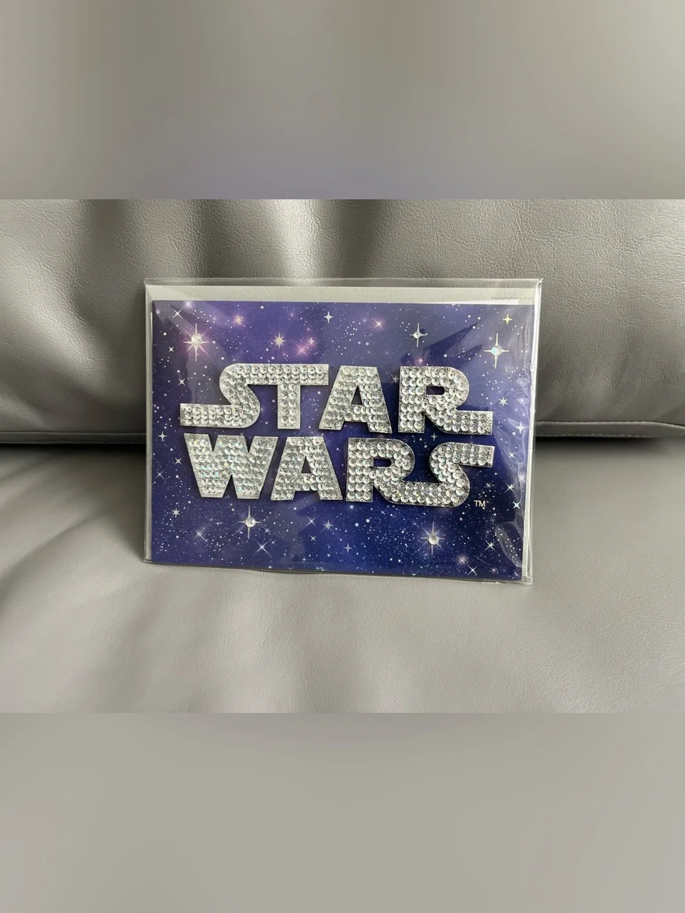 NEW Star Wars Purple Sparkle Galaxy Birthday Card